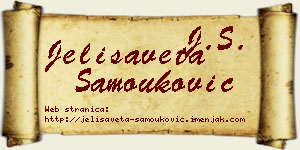 Jelisaveta Samouković vizit kartica